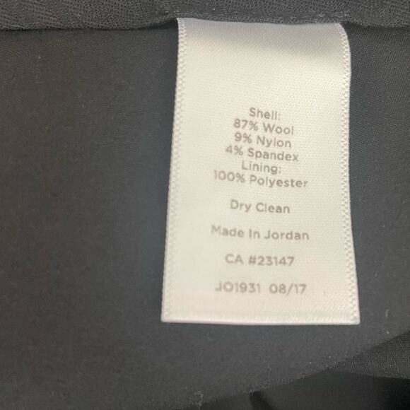 Talbots Women Pants 10 Black Straight Leg Lined Wool‎ Blend Capsule Workwear - Picture 7 of 8